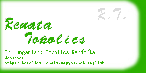 renata topolics business card